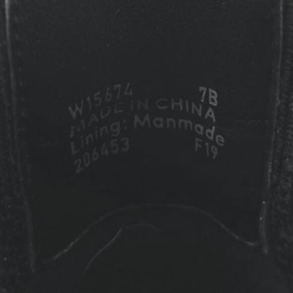 Cole Haan Maggie Black Knit Suede Pointed Toe Block Heel Slip On Ankle Boots 7B - Picture 6 of 6